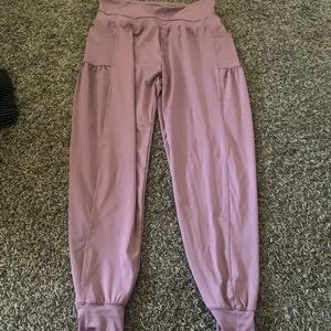 Shein pink joggers with pockets